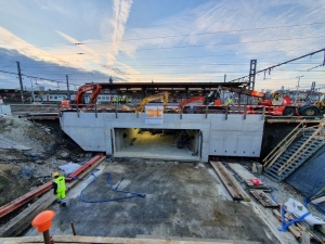 La SNCB nous charge de la réalisation du prolongement du couloir sous voies de la gare de Schaerbeek